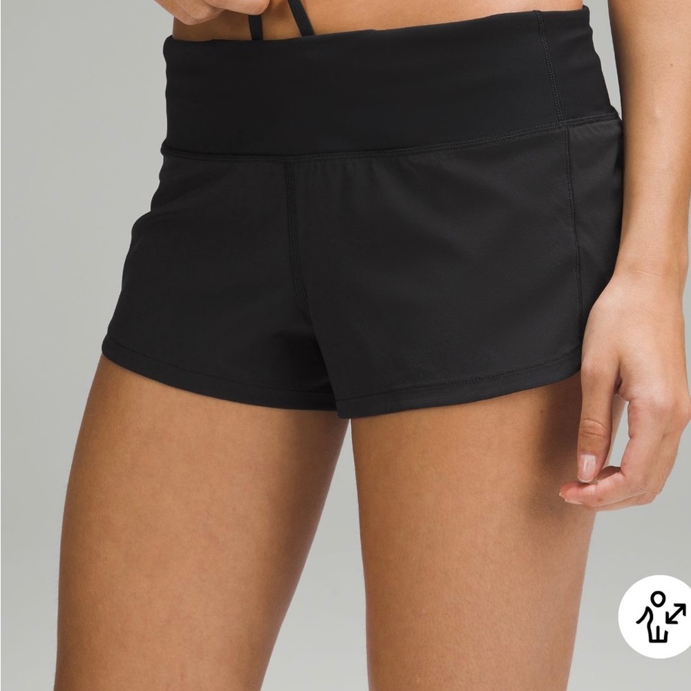 Lululemon low-rise speed up shorts